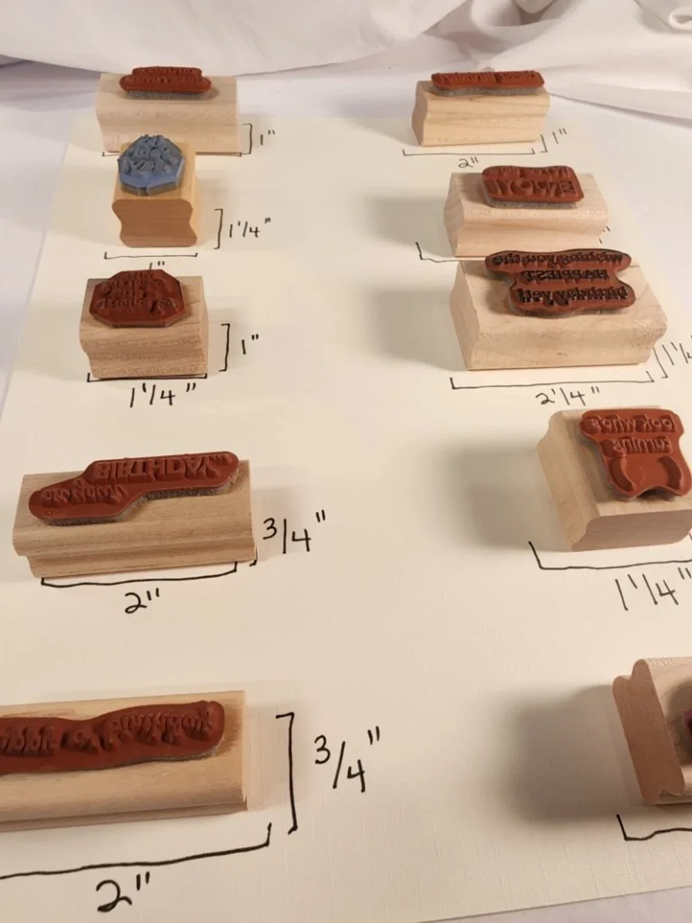 STAMPIN' UP LOT of 10 Birthday Themed Stamps